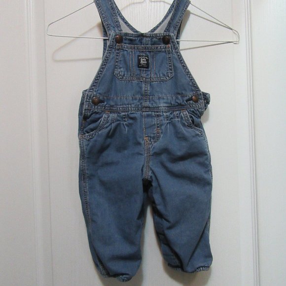 Baby BiGosh Light Jean Lined Overalls 12 Months